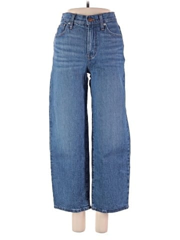 Madewell The Petite Perfect Vintage Wide-Leg Crop Jean in Cresslow Wash (view 1)