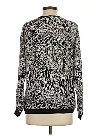Tibi Long Sleeve Silk Top (view 2)