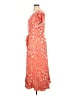 Perceptions Polka Dots Orange Casual Dress Size XL - photo 5