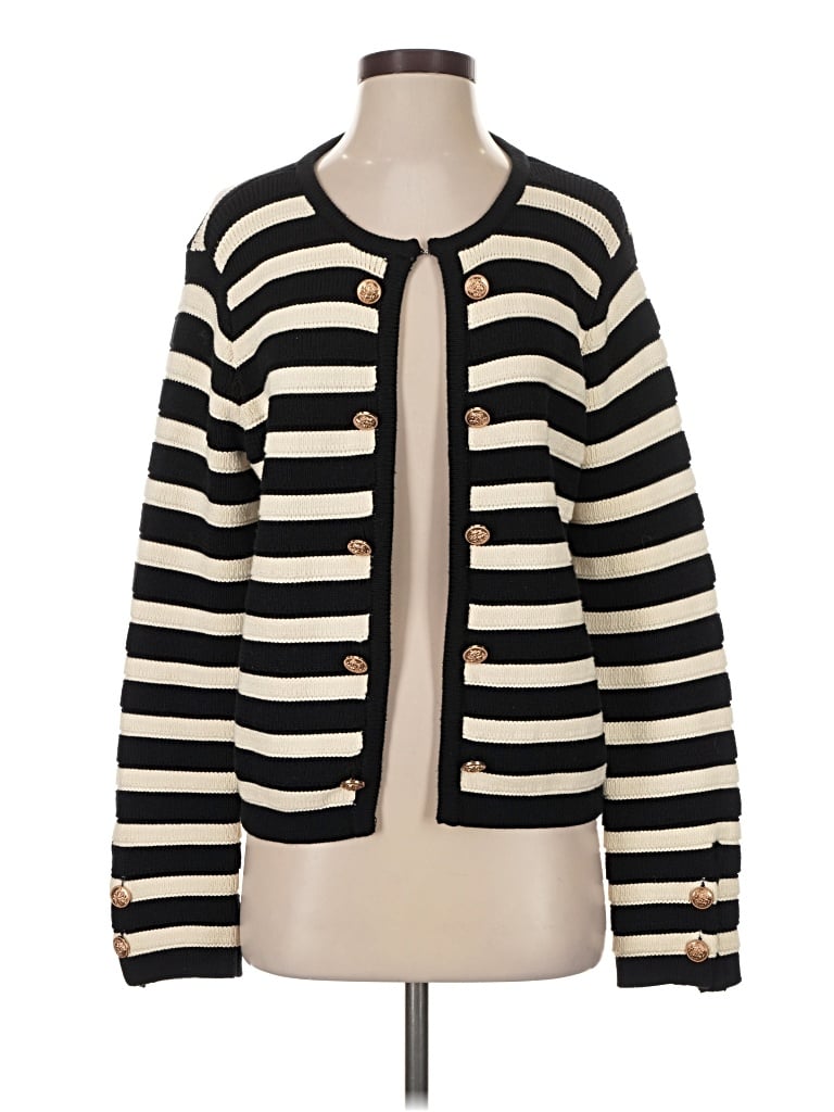 Pre-owned Commense Cardigan Sweater In Black
