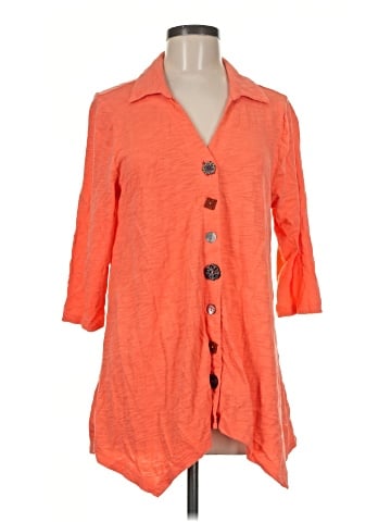 Soft Surroundings 3/4 Sleeve Button-Down Shirt (view 1)