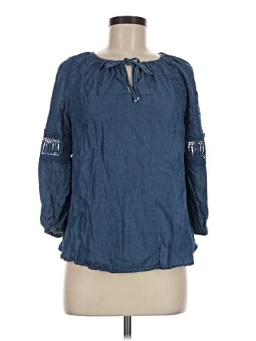 By Design 3/4 Sleeve Blouse (view 1)