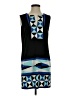 BCBGMAXAZRIA Graphic Blue Casual Dress Size S (petite) - photo 1