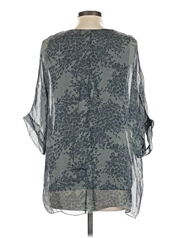Carla Conti 3/4 Sleeve Silk Top (view 2)