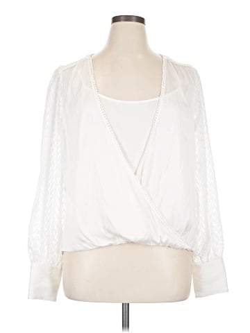 White House Black Market 3/4 Sleeve Blouse (view 1)
