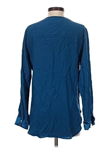 AU Amanda Uprichard Long Sleeve Silk Top (view 2)