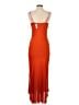 Express 100% Polyester Orange Cocktail Dress Size XS - photo 2