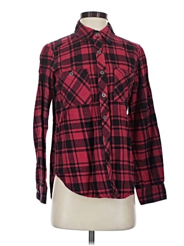 Kendall & Kylie Long Sleeve Button-Down Shirt (view 1)