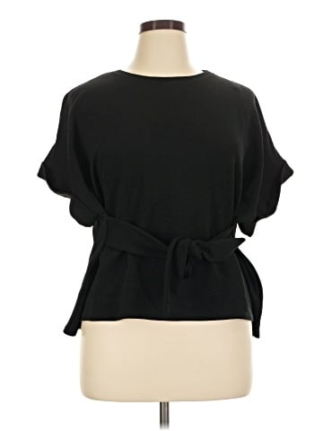 H By Halston Short Sleeve Blouse (view 1)