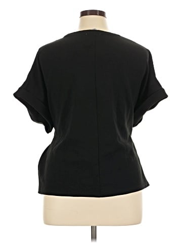 H By Halston Short Sleeve Blouse (view 2)