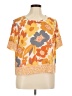 DR2 100% Polyester Orange Short Sleeve Blouse Size XL - photo 1