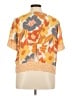 DR2 100% Polyester Orange Short Sleeve Blouse Size XL - photo 2