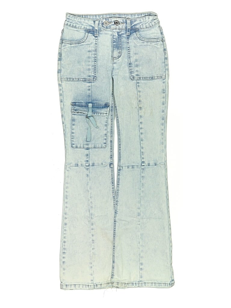 Pre-owned Justice Kids' Jeans In Blue