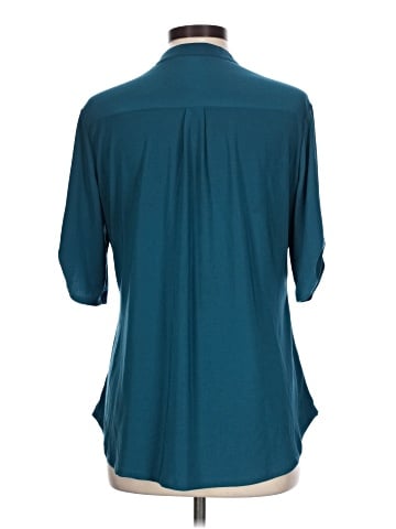 Perseption Concept 3/4 Sleeve Button-Down Shirt (view 2)