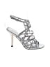 Via Spiga Metallic Silver Sandals Size 7 - photo 1