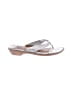 Born Silver Flip Flops Size 8 - photo 1