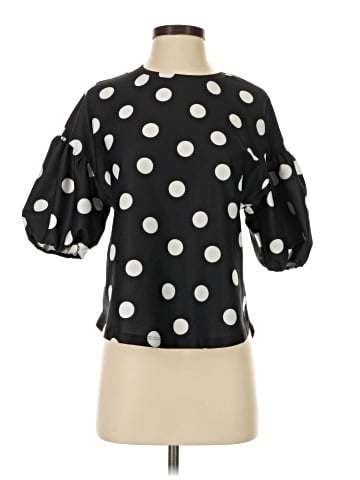 Zara W&B Collection 3/4 Sleeve Blouse (view 1)