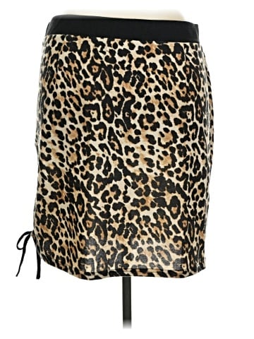 Cato Faux Leather Skirt (view 2)
