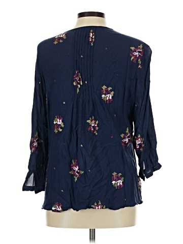 Pale Sky 3/4 Sleeve Blouse (view 2)