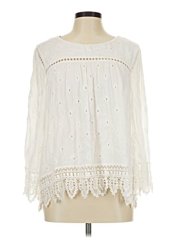 Pale Sky Long Sleeve Blouse (view 1)