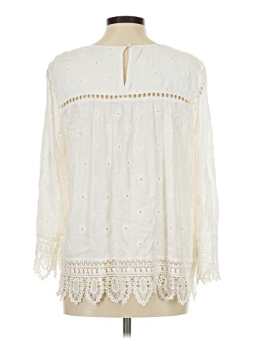 Pale Sky Long Sleeve Blouse (view 2)