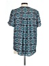 DR2 100% Polyester Teal Short Sleeve Blouse Size L - photo 2