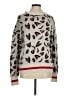 Tularosa Animal Print Ivory Pullover Sweater Size M - photo 1