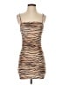 Motel Animal Print Tan Cocktail Dress Size XS - photo 1