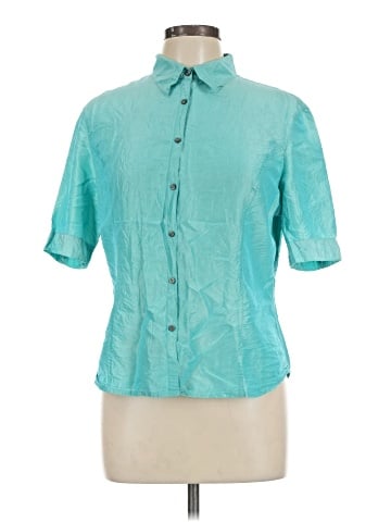 Ann Taylor LOFT Short Sleeve Silk Top (view 1)