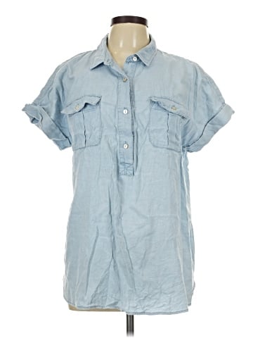 J.Jill Short Sleeve Button-Down Shirt (view 1)