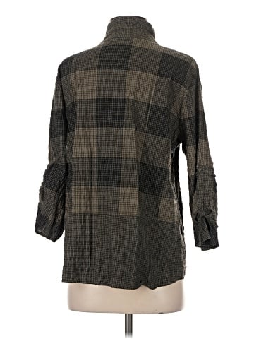 Habitat 3/4 Sleeve Button-Down Shirt (view 2)