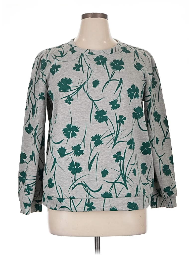 Pre-owned Liz Claiborne Pullover Sweater In Green