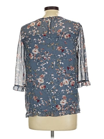 Allegra K 3/4 Sleeve Blouse (view 2)