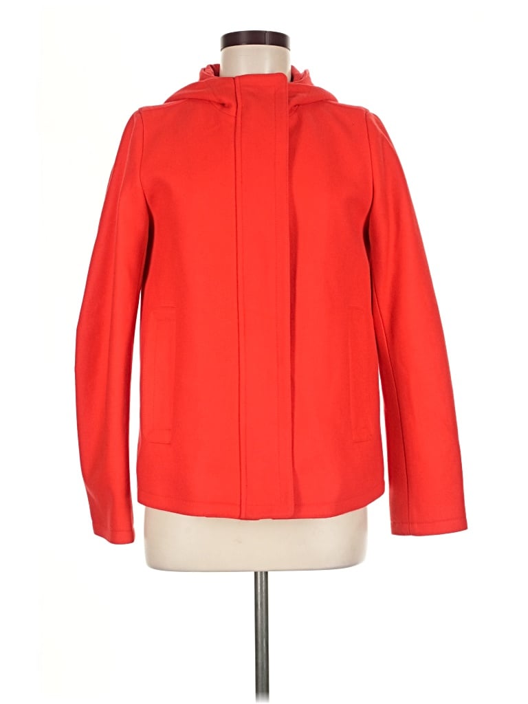 Jcrew Wool Coat In Red