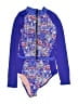 Pika Paisley Blue Rash Guard Size 8 - photo 1