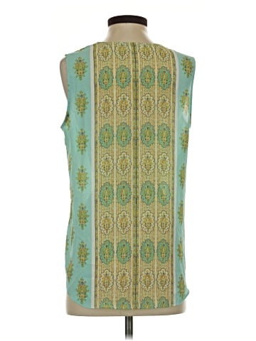 Rose + Olive Sleeveless Blouse (view 2)
