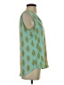 Rose + Olive 100% Polyester Teal Green Sleeveless Blouse Size S - photo 4