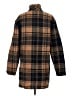 10 Tree 100% Cotton Plaid Brown Coat Size XS - photo 2