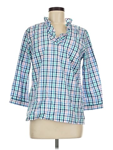 Talbots 3/4 Sleeve Button-Down Shirt (view 1)