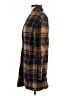 10 Tree 100% Cotton Plaid Brown Coat Size XS - photo 5