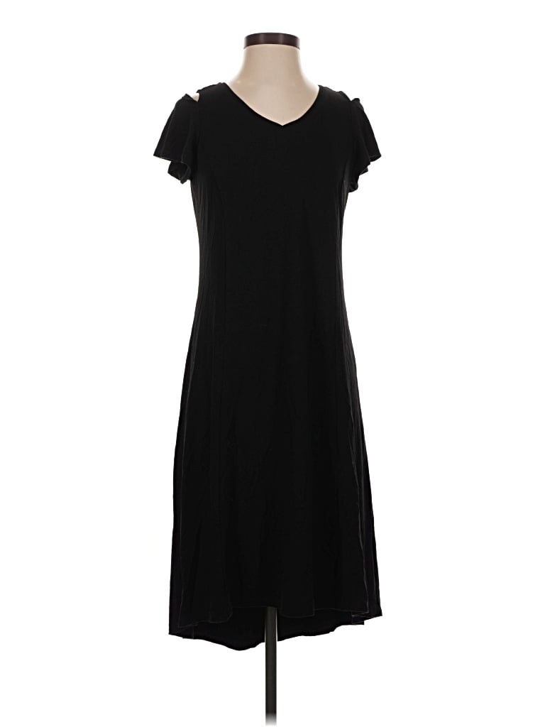 Pre-owned H By Halston Casual Dress In Black