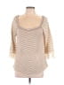 Nanette Lepore Stripes Tan Pullover Sweater Size M - photo 1