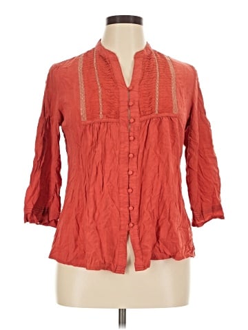Solitaire 3/4 Sleeve Blouse (view 1)