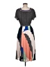 DR2 100% Polyester Graphic Gray Casual Dress Size M - photo 2