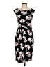 Connected Apparel Floral Black Casual Dress Size 10 - photo 1