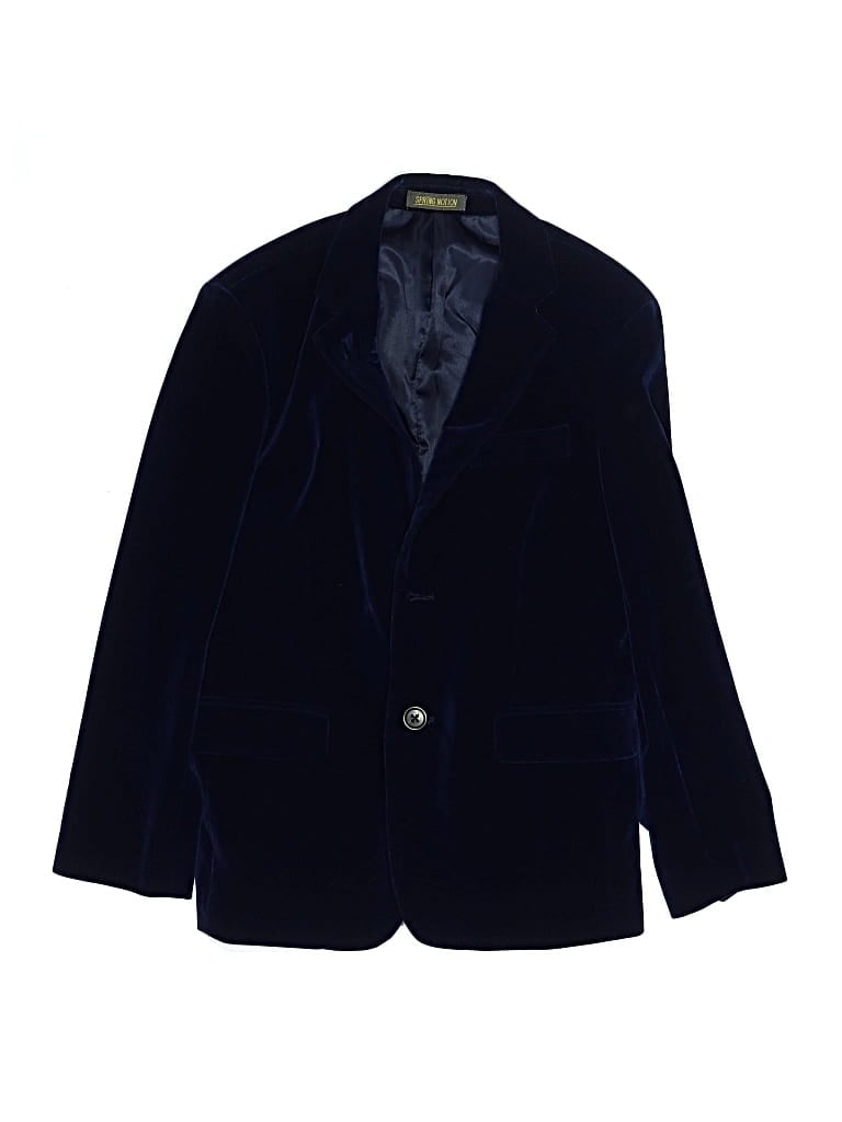 Pre-owned Assorted Brands Kids' Blazer Jacket In Blue
