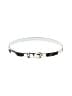 Unbranded 100% Leather Silver Leather Belt Size S - photo 1