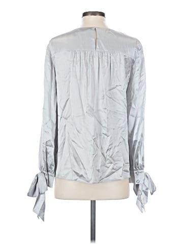 Parker Long Sleeve Silk Top (view 2)