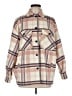 Zara Plaid Pink Coat Size M - photo 1