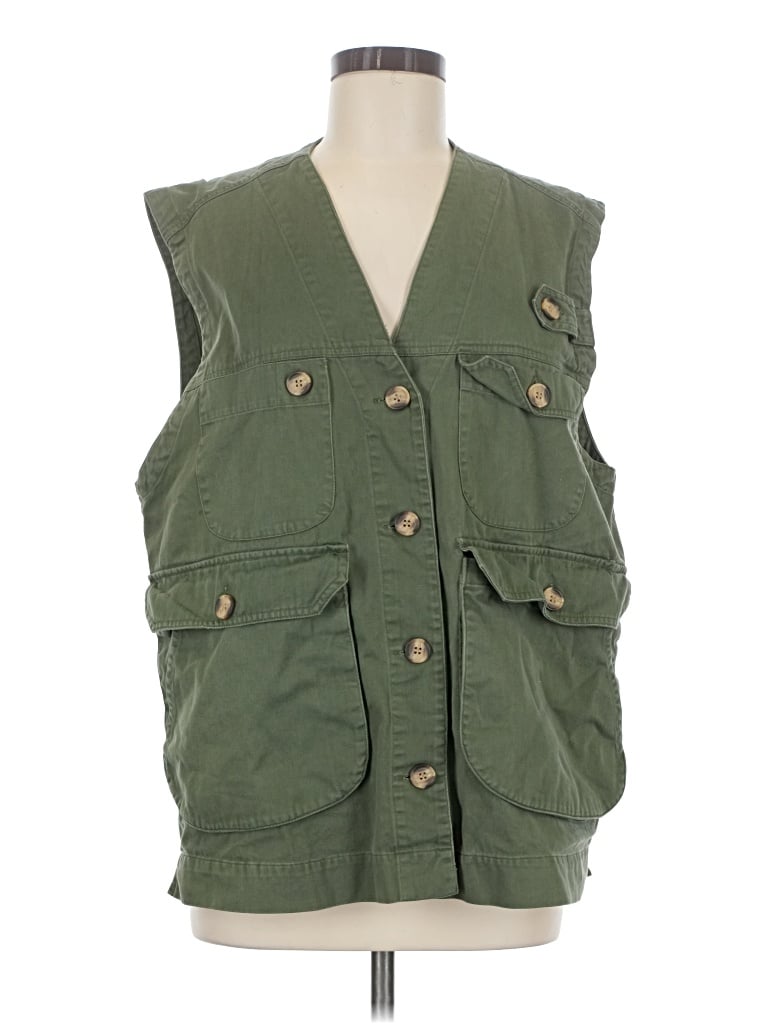 Pre-owned Assorted Brands Vest In Green